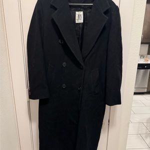Jones JNY Men Coat 42R 100% Wool Long Coat